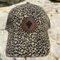 The Classic Leather Patch Hat- Leopard