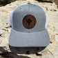 The Classic Leather Patch Hat- Gray