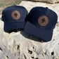 The Classic Leather Patch Hat- Navy