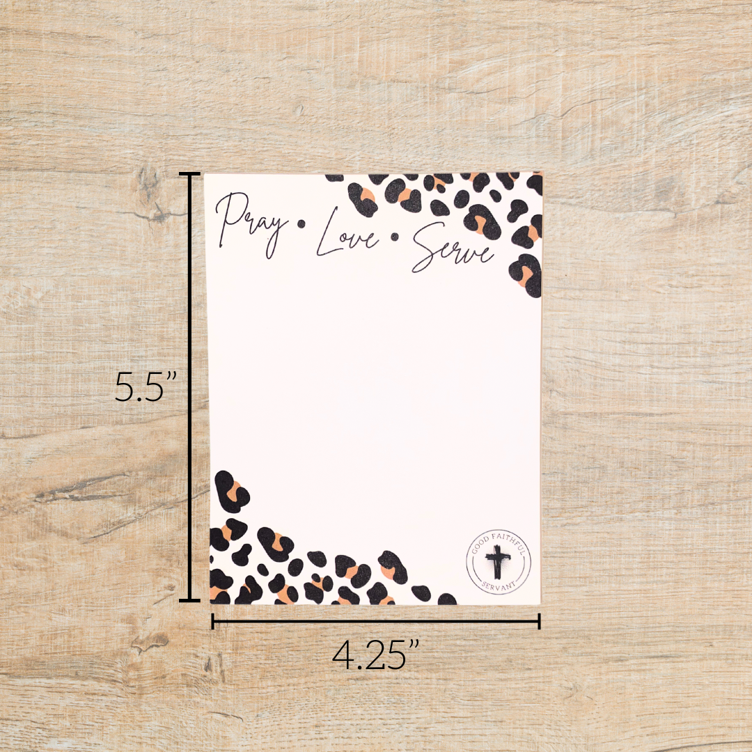 The Pray + Love + Serve Notepad