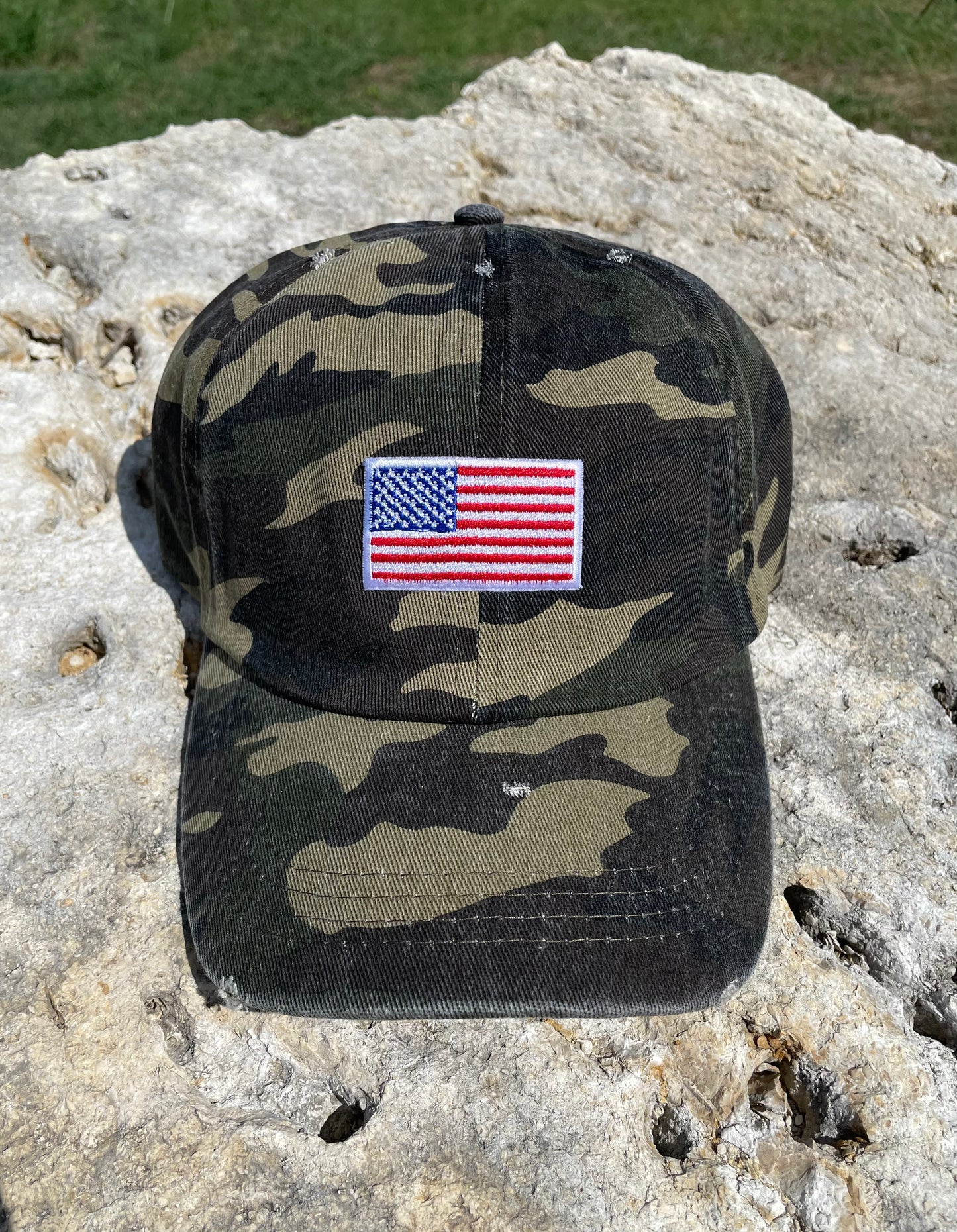 The Camo USA Flag Hat