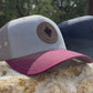 The Classic Leather Patch Hat- Burgundy